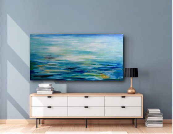 Teal Ocean - Abstract Seascape