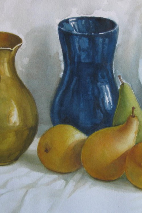 Pots and pears by Elena Oleniuc