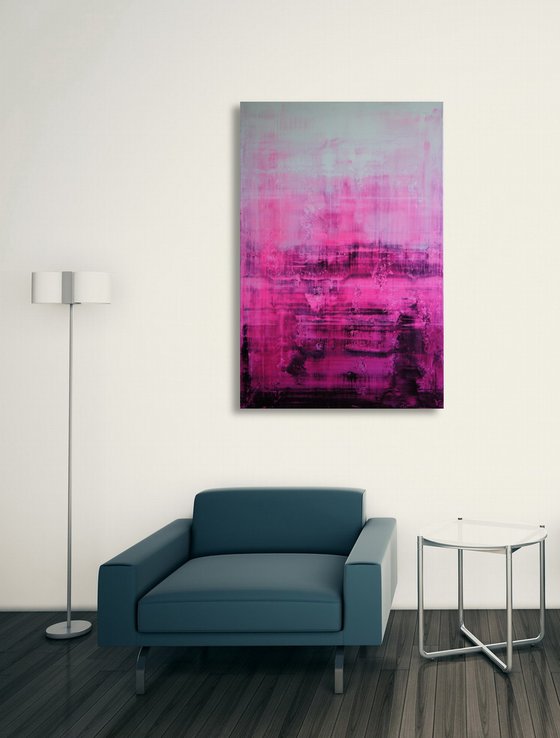 She Likes To Dream In Pink I - 80 x 120 cm - XXL (32 x 48 inches)