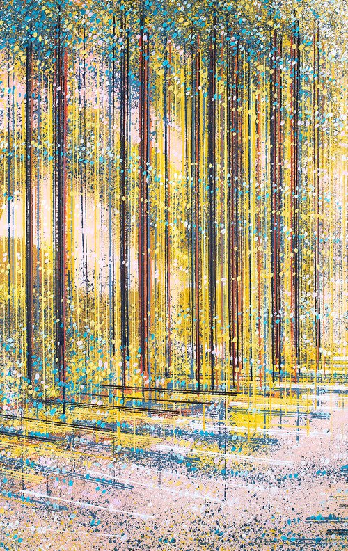 Forest Path In Warm Evening Light by Marc Todd