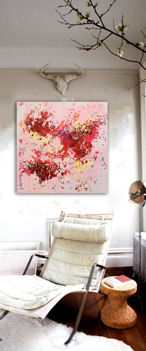 100x100cm. / abstract painting / Abstract 2186 by Alex Senchenko