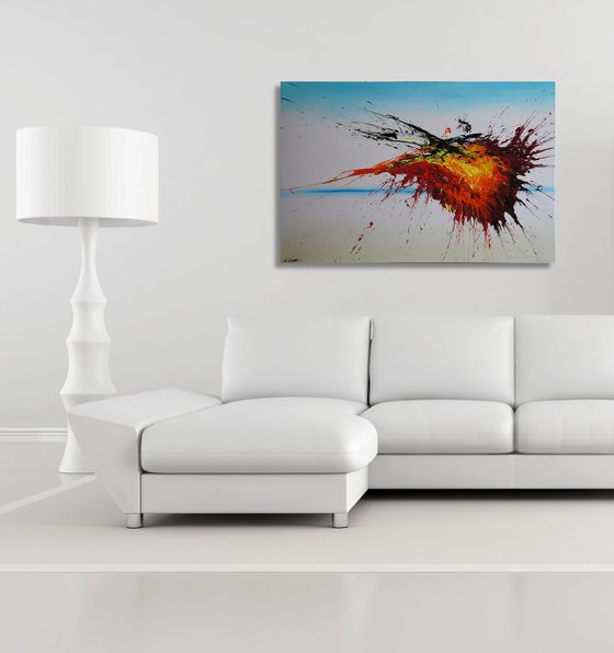 Right Into The Blaze (Spirits Of Skies 096080) (120 x 80 cm) XXL (48 x 32 inches)