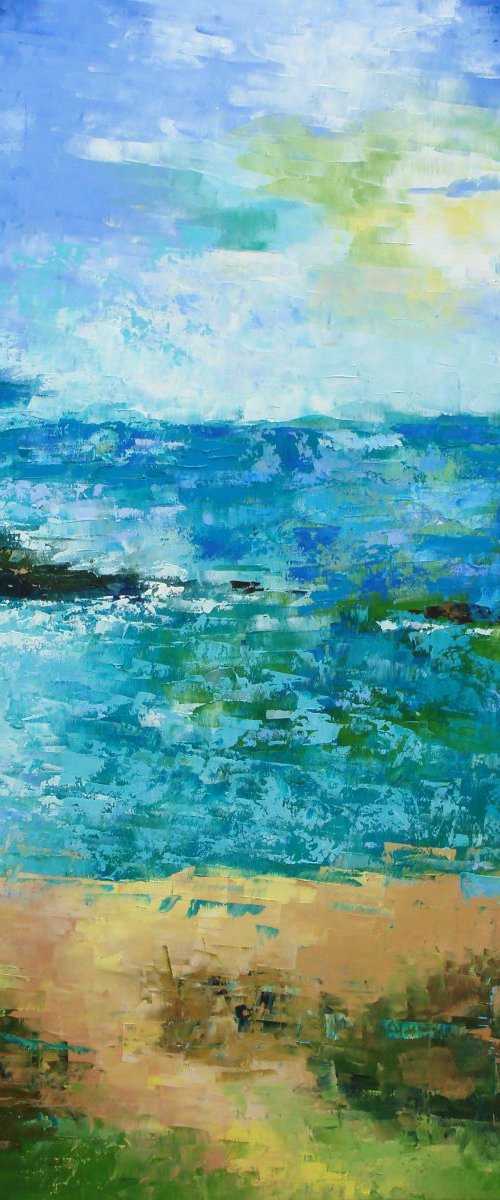 Seascape Milfontes (ref#:1138-40F) by Saroja van der Stegen