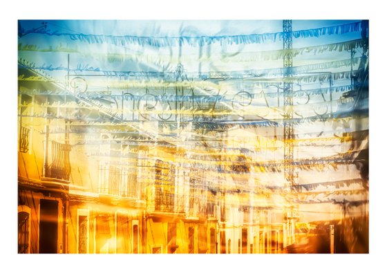 Spanish Streets 8. Abstract Multiple Exposure photography of Traditional Spanish Streets. Limited Edition Print #1/10