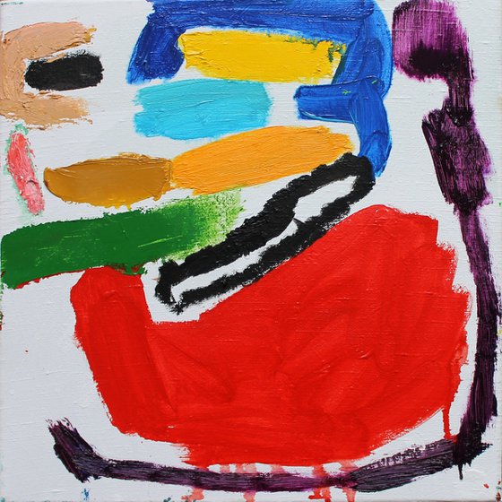 Composition on white