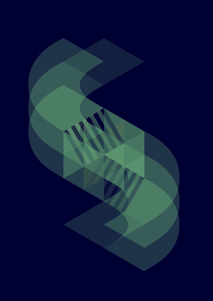 Graphic Cityscapes Giclee Print By David Gill, 12 X 17, Trap Slipping Through, Original Artwork