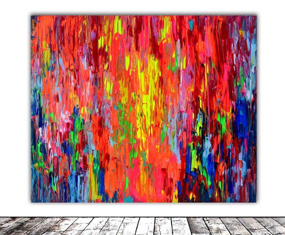 Large Abstract Painting, Colourful Abstract Painting