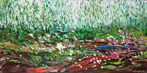 Lilies by the creek