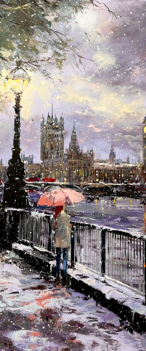 It’s Snowing in London by Ewa Czarniecka