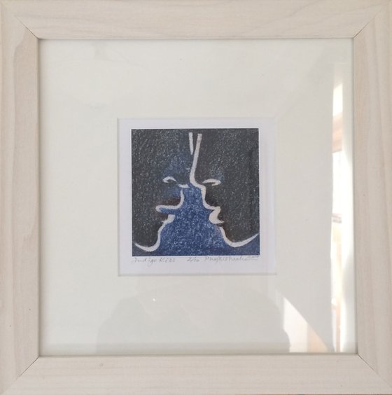 Indigo Kiss (framed)