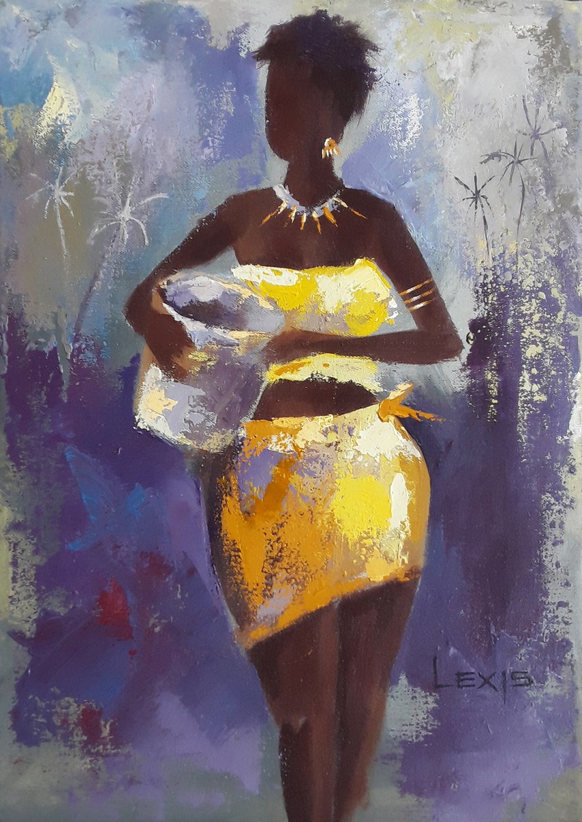 Dua Fee Symbol Of Beauty By Alex Mensah, 10 X 14, Artwork For Sale On Artfinder
