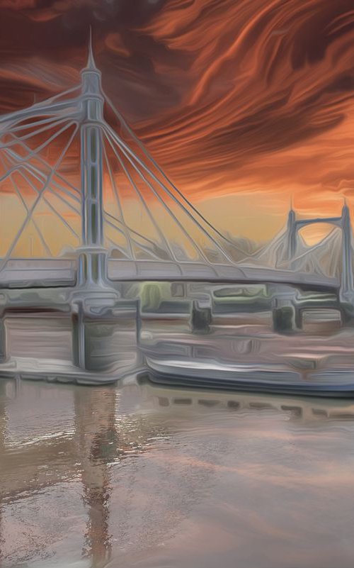 Albert Bridge I by Dr Martín Raskovsky