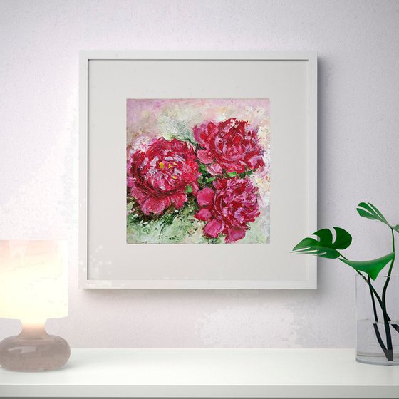 Three Peonies