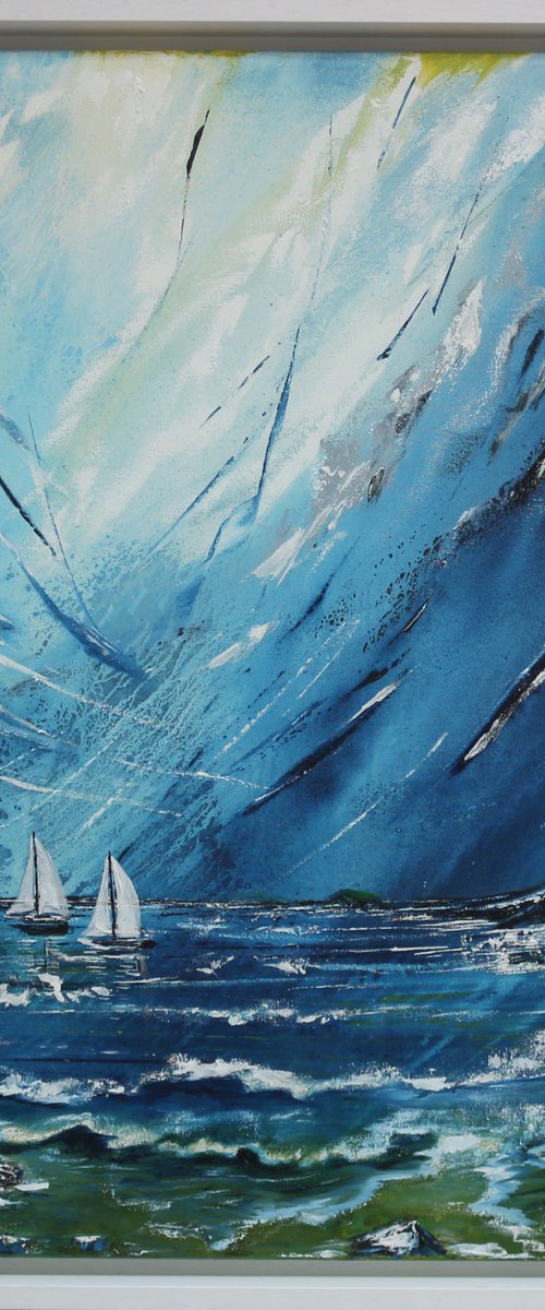Yachts in the Bay by Galina Zimmatore