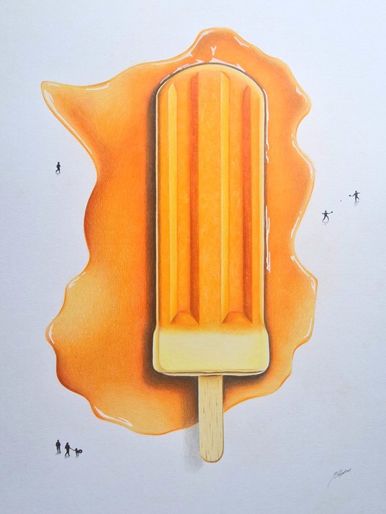 Orange Ice Pop