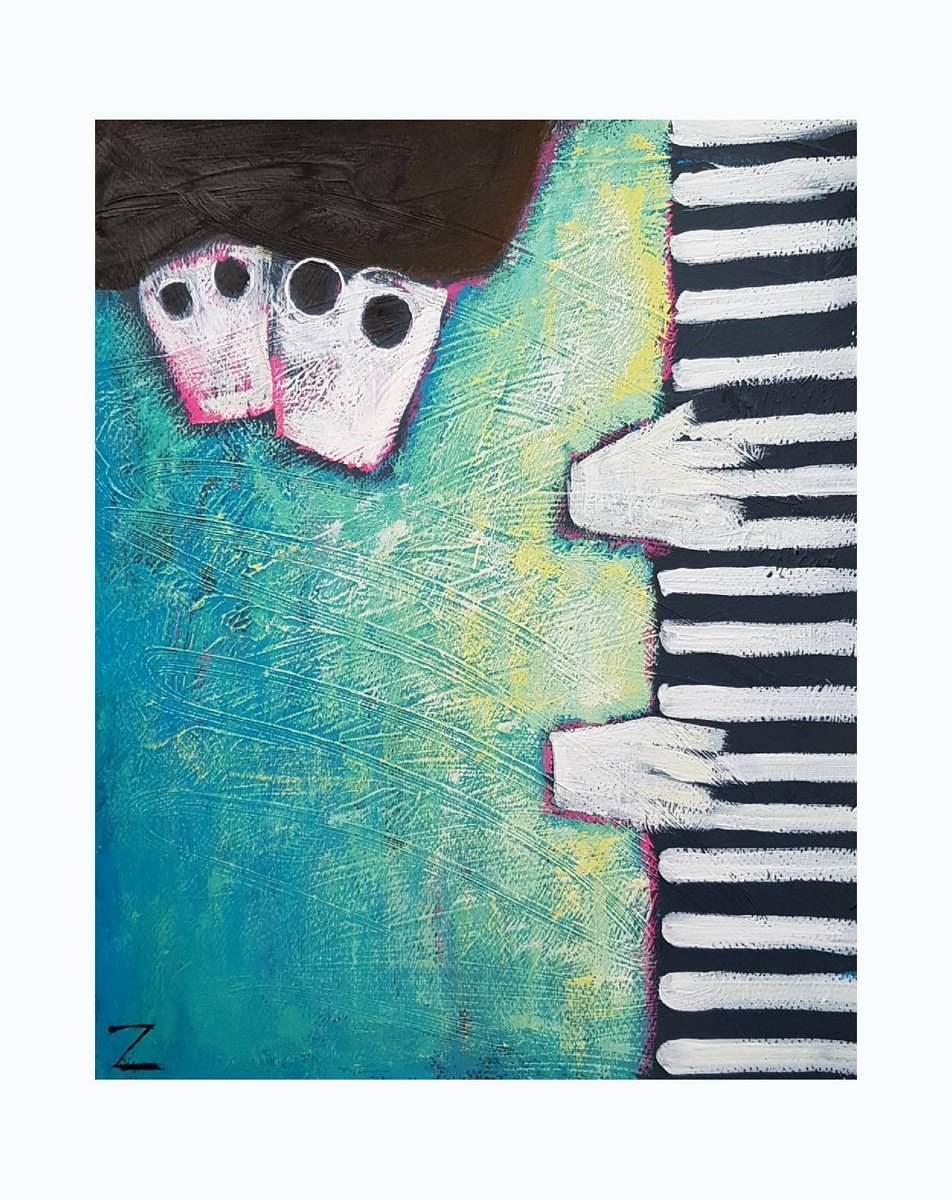 Blue clavier by Zhana Viel