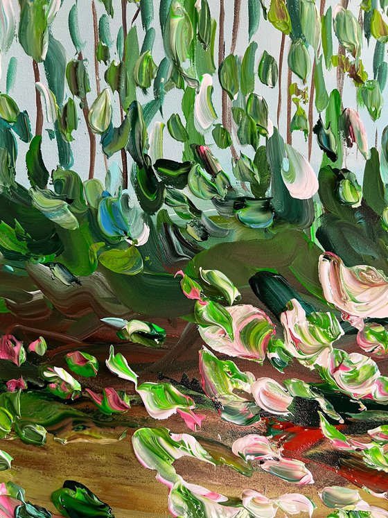 Lilies by the creek