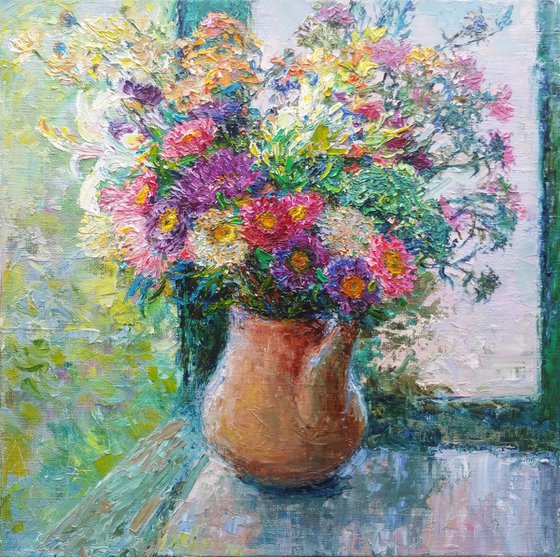 A bouquet of chrysanthemums
