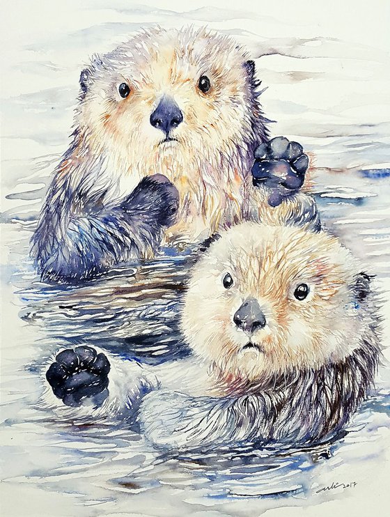 Chip and Dale_Sea Otters