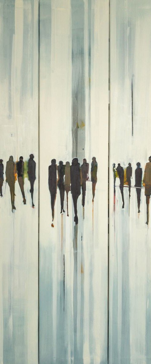 Post Scriptum 323. Triptych by Romuald Mulk Musiolik