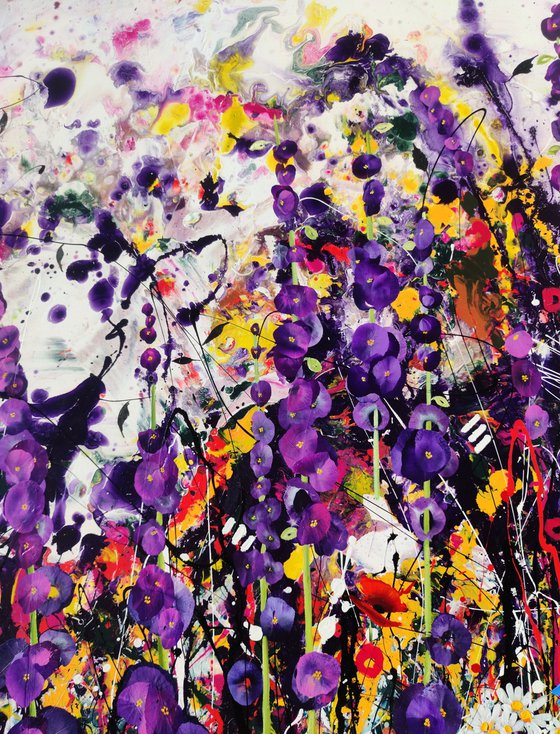 Indigo Entropy Floral Landscape