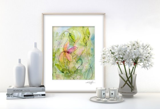 Botanical Music 1 - Floral Abstract Art by Kathy Morton Stanion