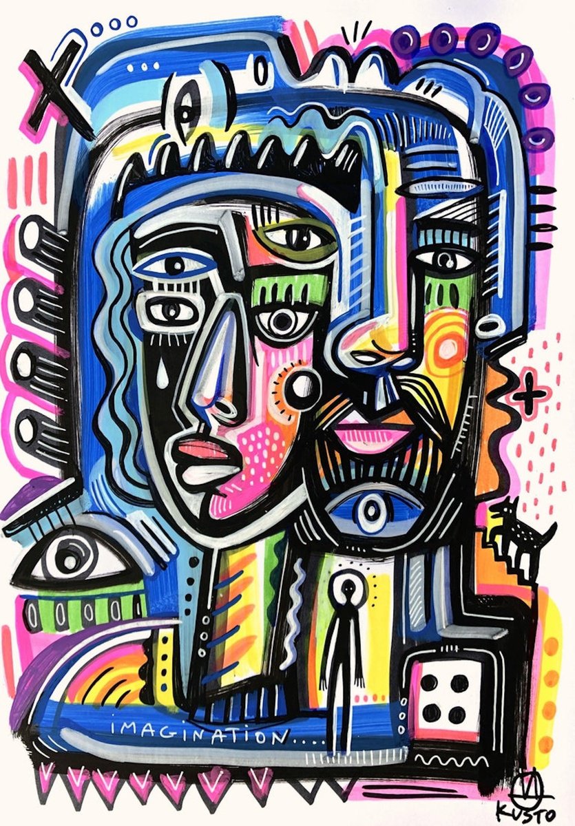 Impressionistic Ink Drawing , Don