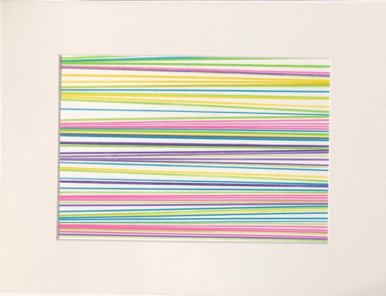 Début 39 - Abstract Optical Art - Colourful Strips