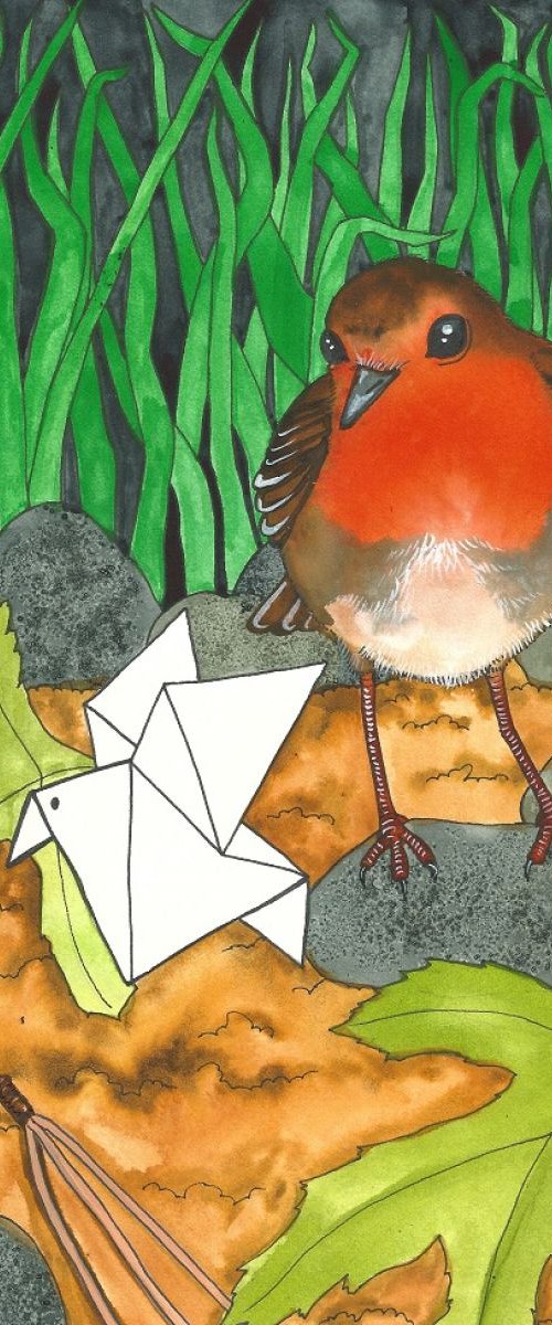 Illustration 3 from "Tiny Paper Bird" by Terri Smith