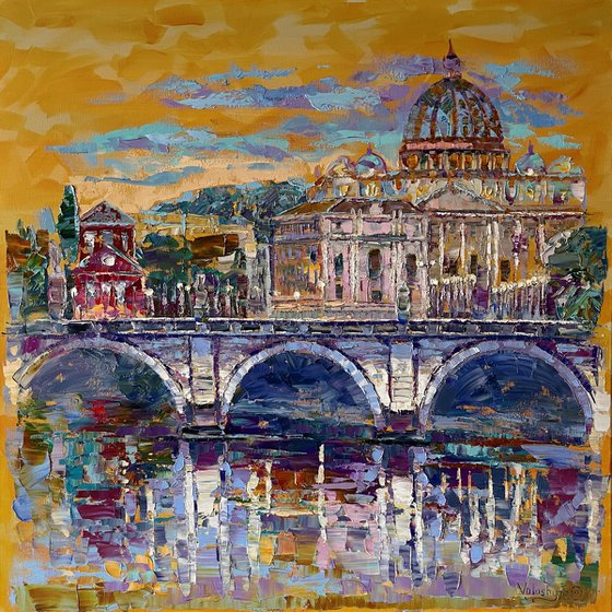 Rome. Original oil painting