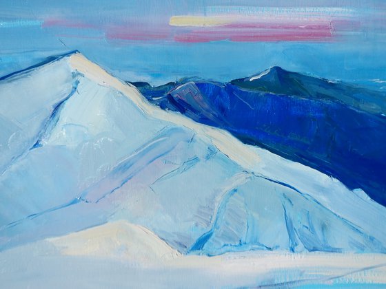 " Mountains in winter "