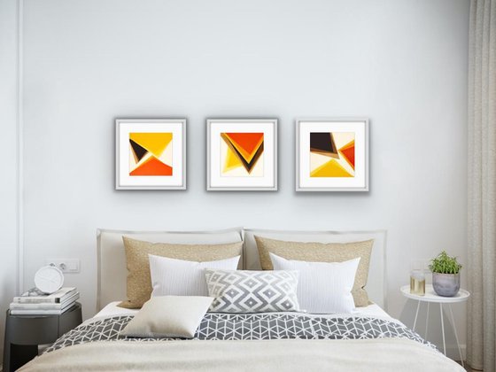 Orange Triptych