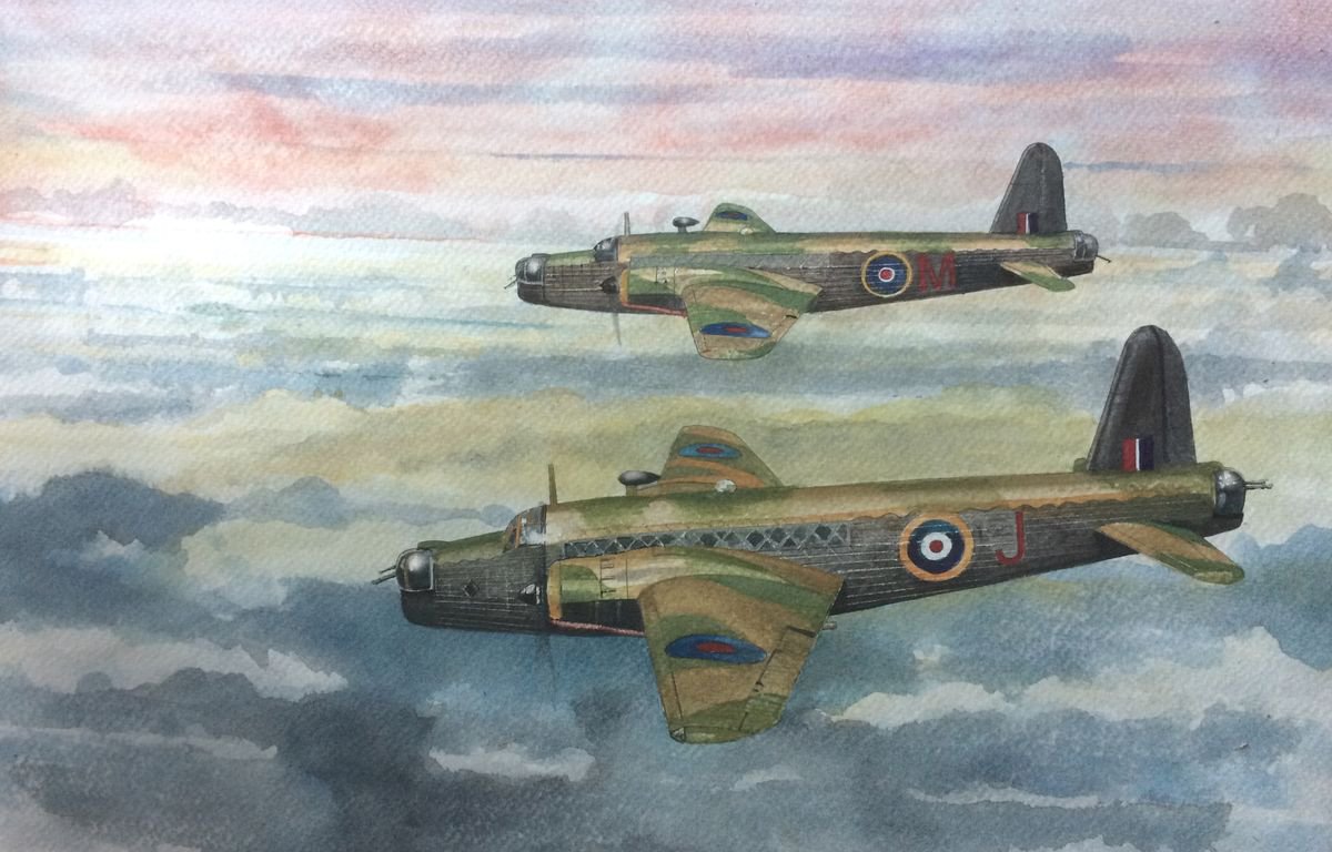 RAF Vickers Wellingtons by John Lowerson