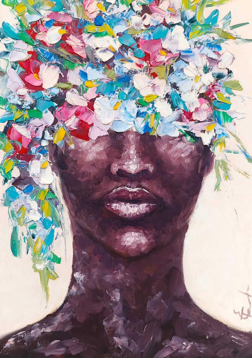 Expressive Oil Painting , Petals Of Stillness. By Tatsiana Yelistratava, 12 X 17, Artwork For Sale On Artfinder