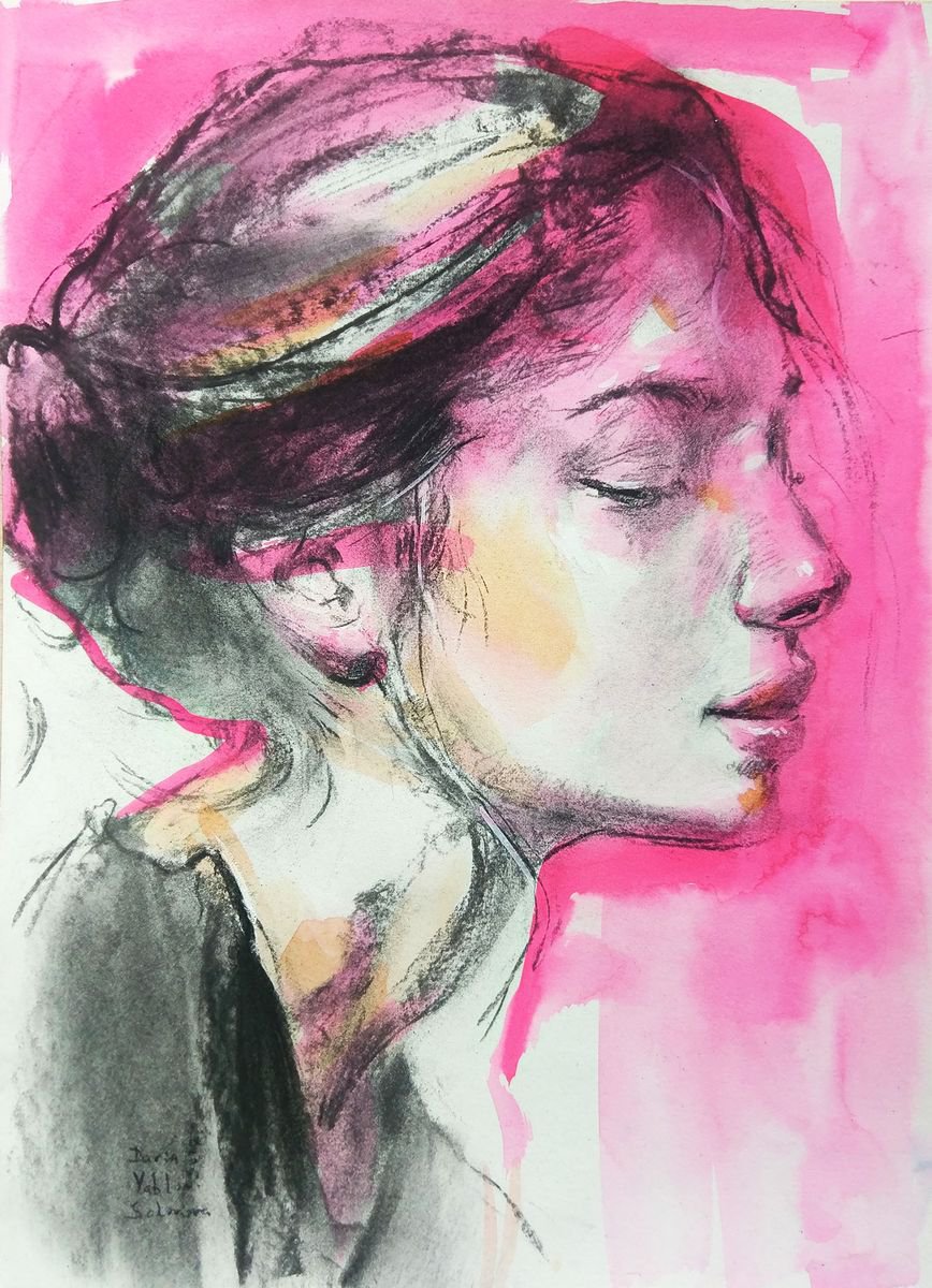 Alison. Woman modern portrait. by Daria Yablon-Soloviova