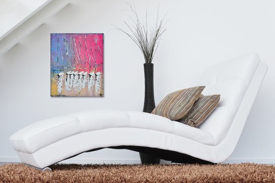 Abstract boats - Modern abstract Gift Idea