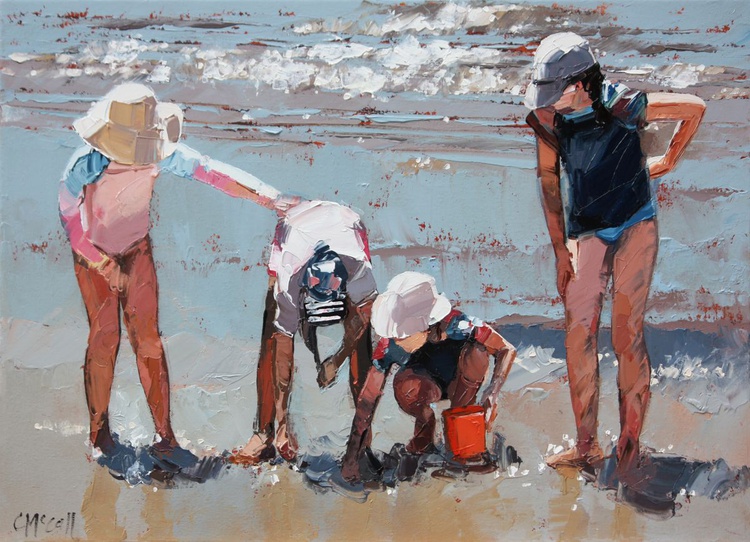 Four Friends Ii Oil Painting By Claire Mccall Artfinder