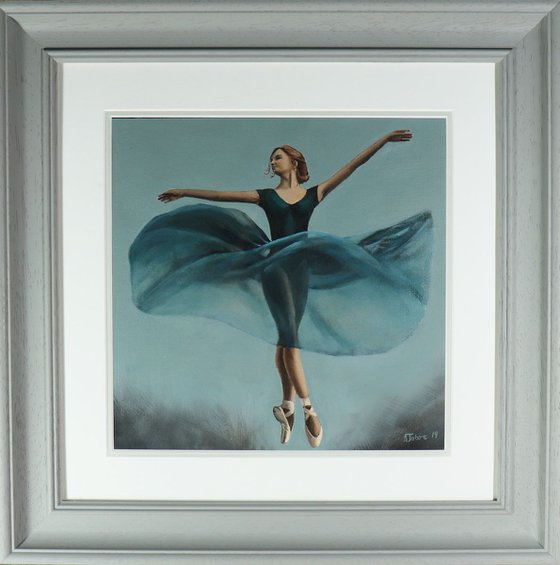 Movement, Portrait of a Dancer, Ballet, Ballerina, Young Dancer Painting