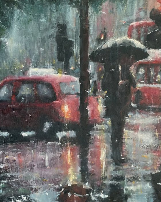 London Rain Painting