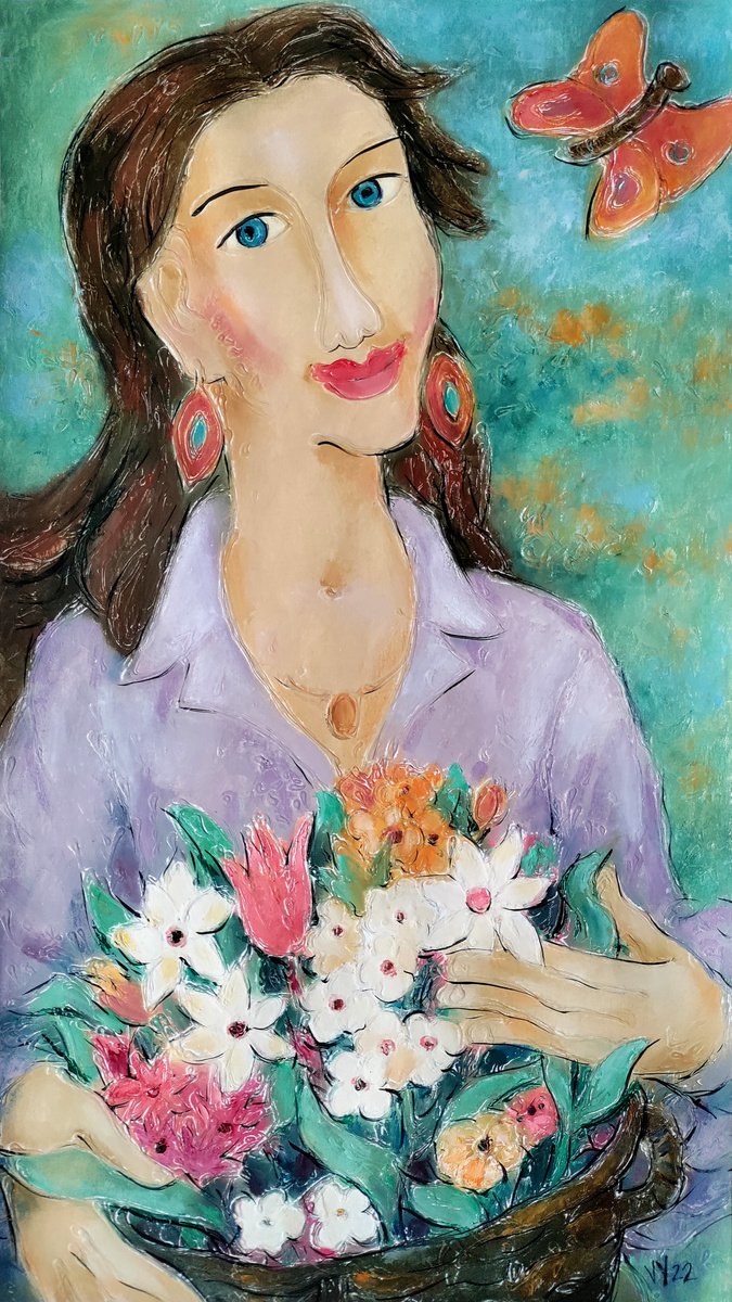 Flower Girl by Valentina Yevmenenko
