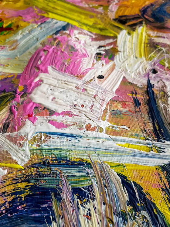 Slori - (H)80x(W)100 cm. Acrylic on Canvas