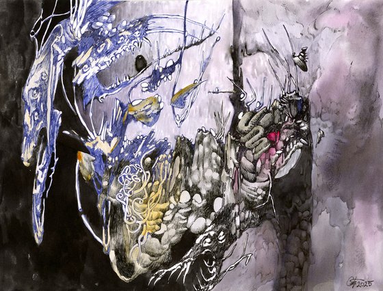 Mother bird flew away