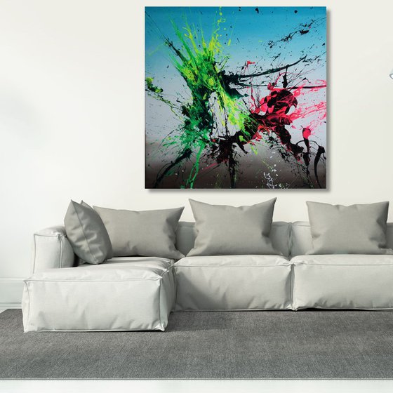 Don't Look Back My Friend (Spirits Of Skies 064027) - 80 x 80 cm - XL (32 x 32 inches)