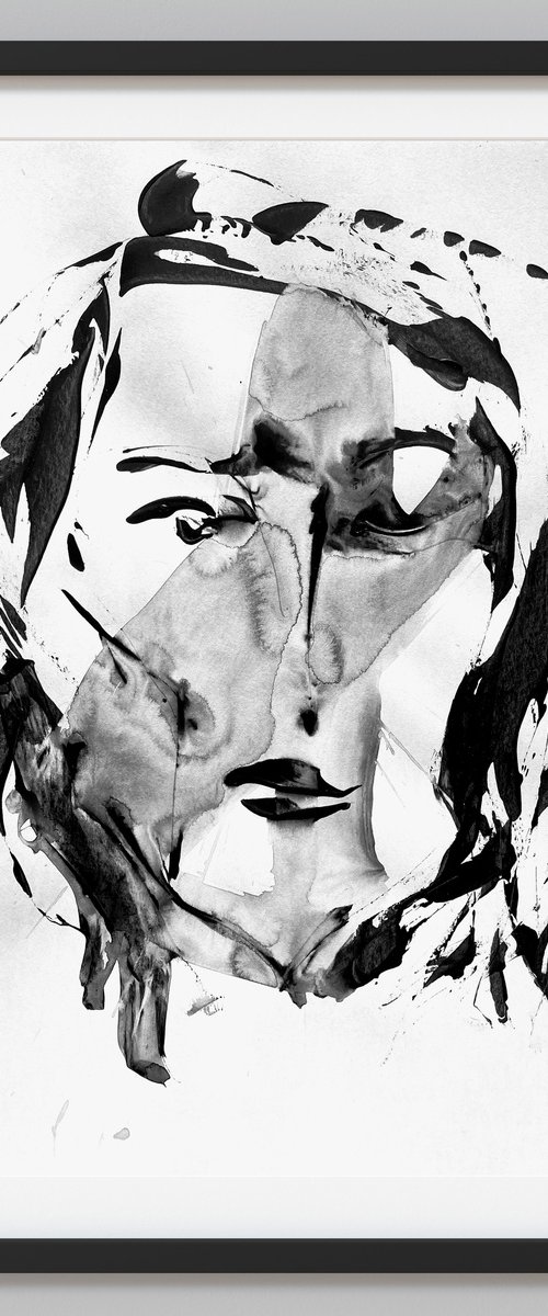 Portrait of Unknown Woman by Makarova Abstract Art