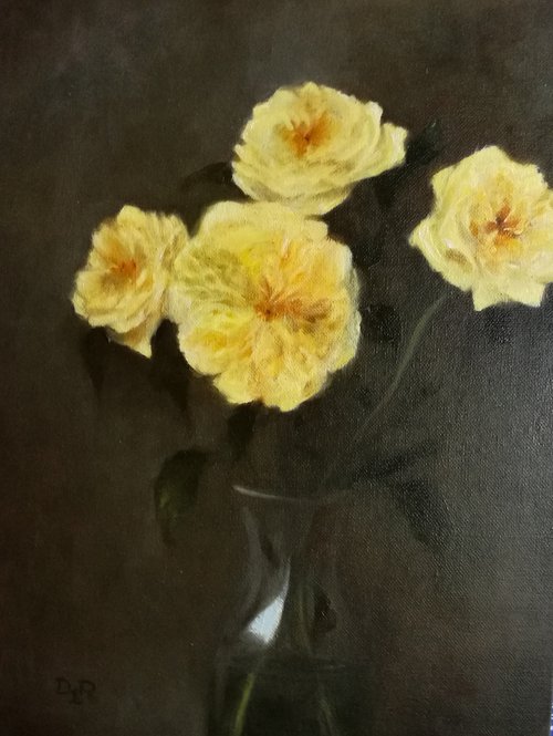Alchemy Yellow Roses by Daniela Roughsedge