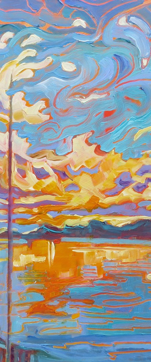Kings Lynn Sunset by Mary Kemp
