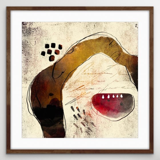 La pastèque - Abstract artwork - Limited edition of 1