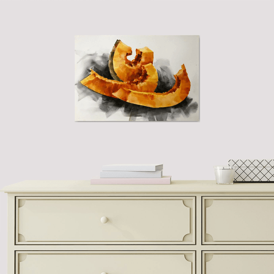 Autumn fruits. one of a kind. original painting. gift.