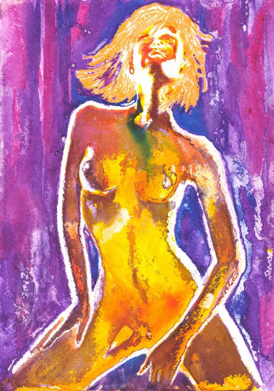 Redhead nude . 21X29.5cm