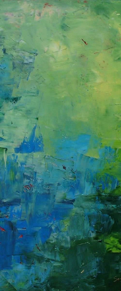 Underwater World Green/Blue (ref#:459-12M) by Saroja van der Stegen